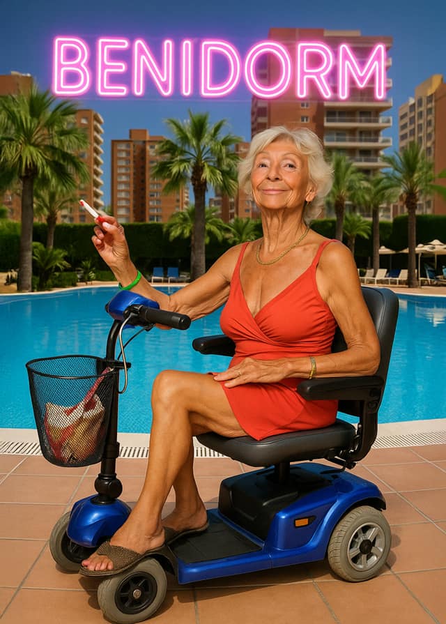 Benidorm Poolside Scooter Queen