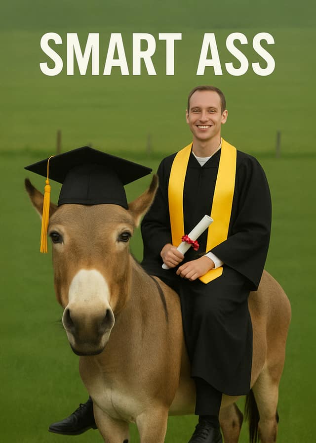 Smart Ass Gradution Card For Him