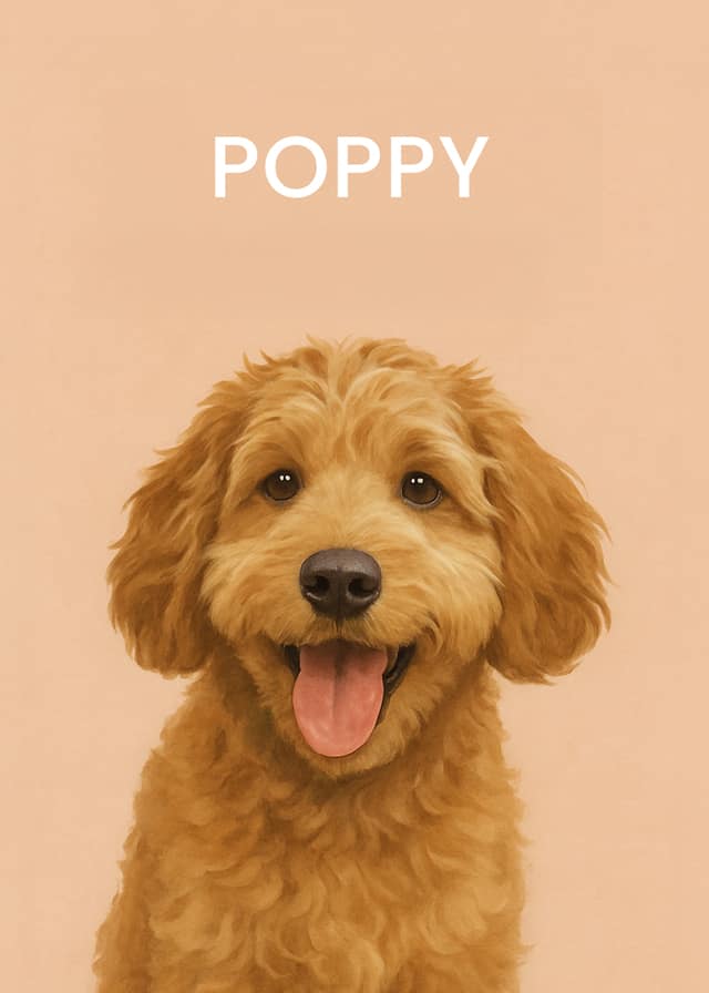 Minimalist Pet Name Portrait