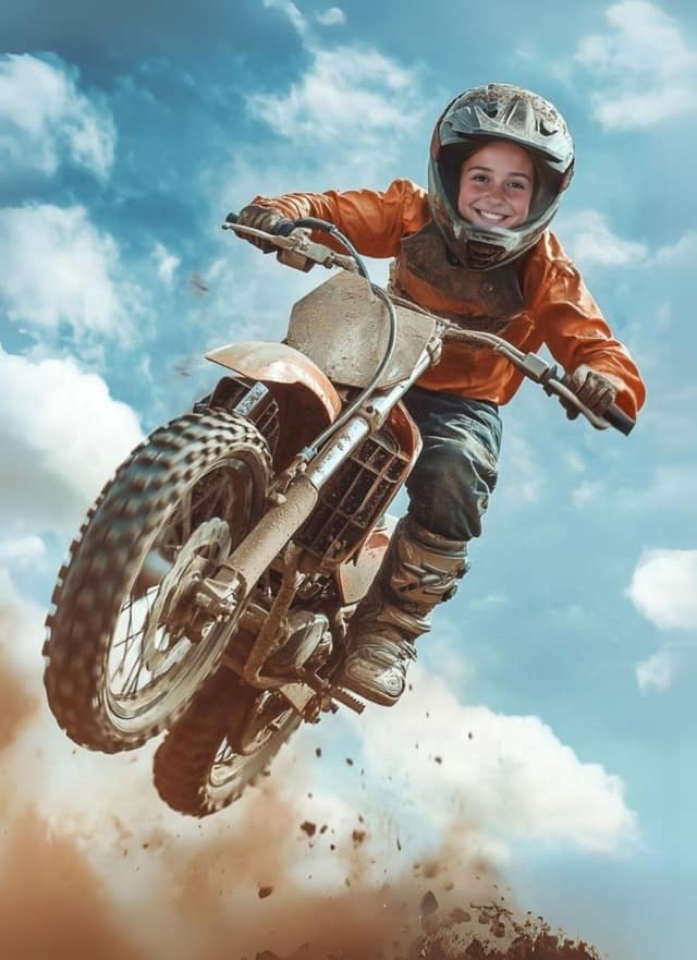 Sky High Motocross Rider