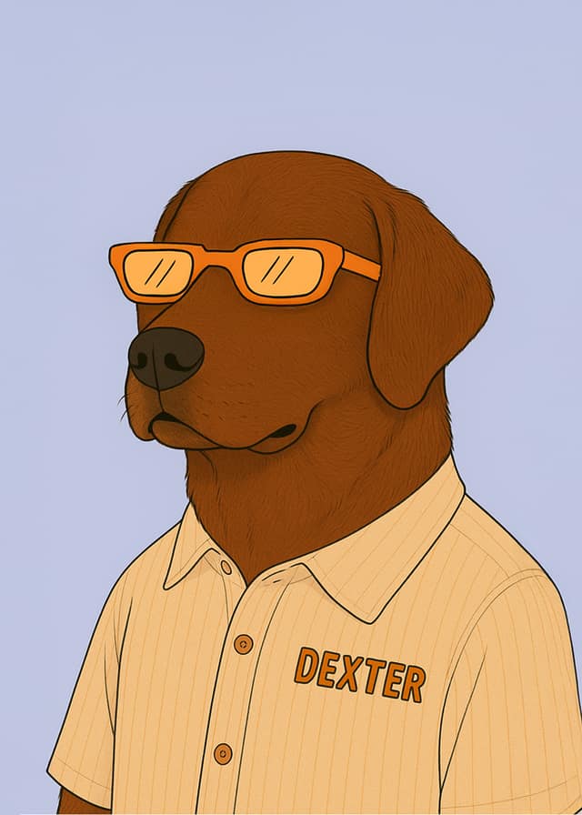 Sharp Dressed Pet Portrait