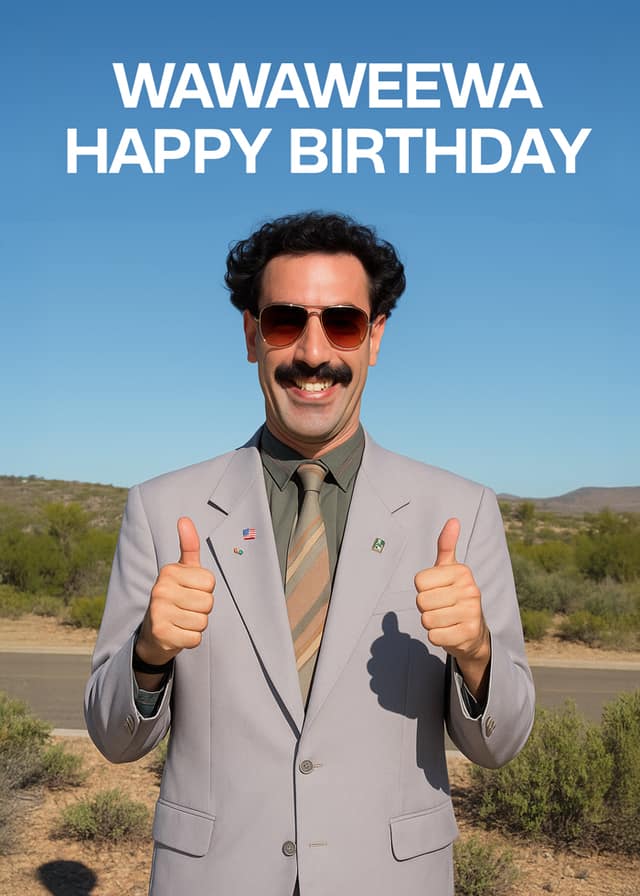 Borat Card