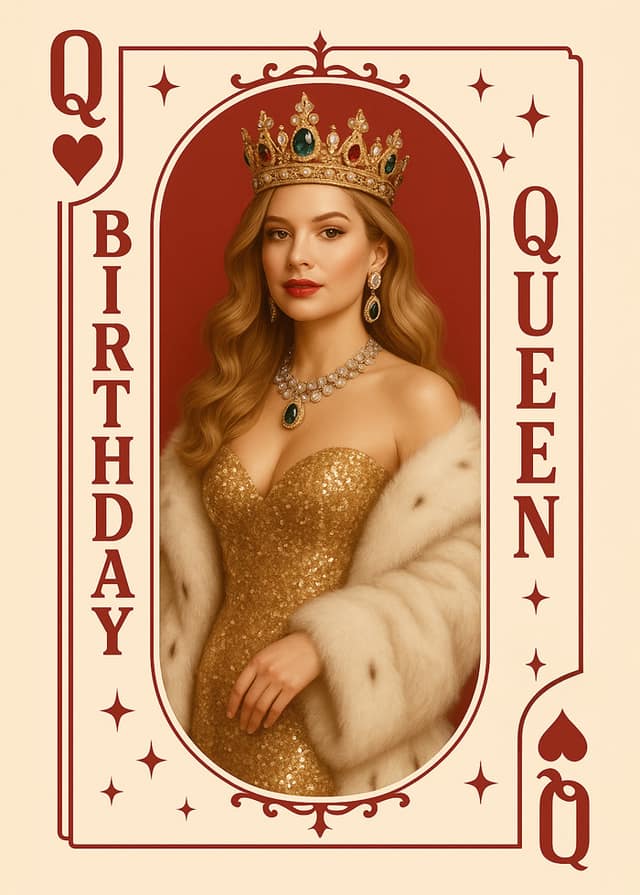 Birthday Queen Card