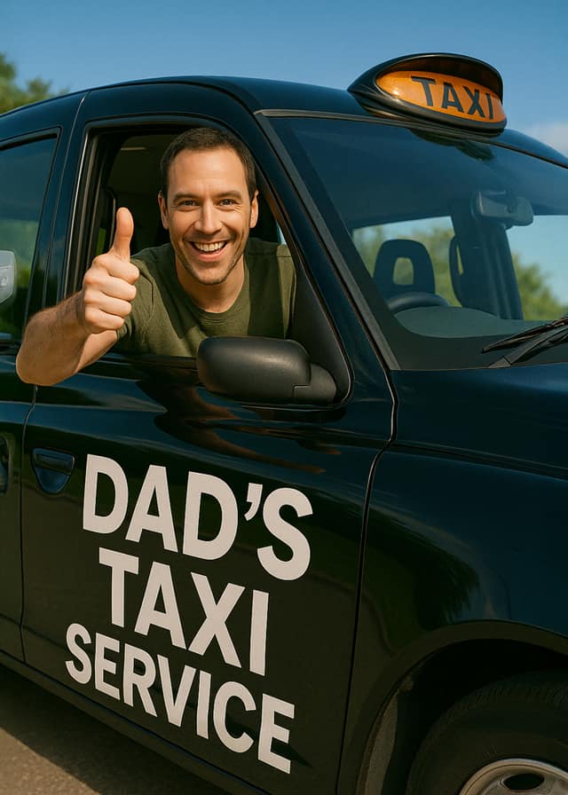 Dad's Taxi Service Card