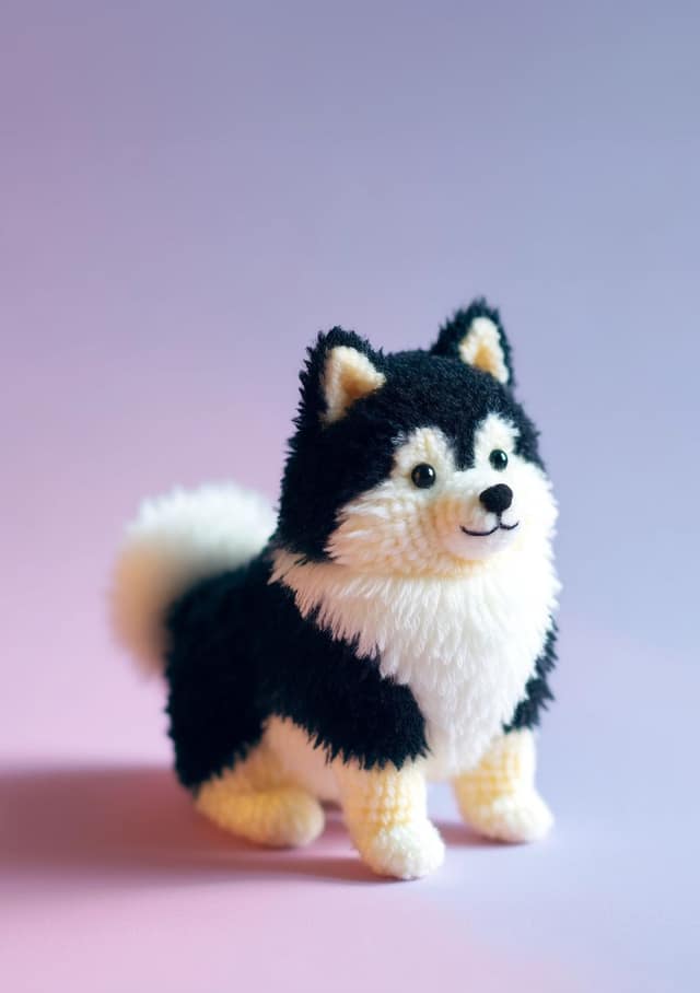 Cuddly Knitted Pet Plush