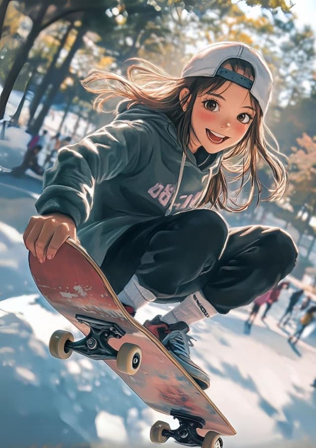 Anime Snow Skate Star
