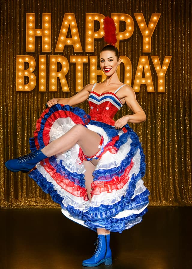Happy Birthday Can Can Card