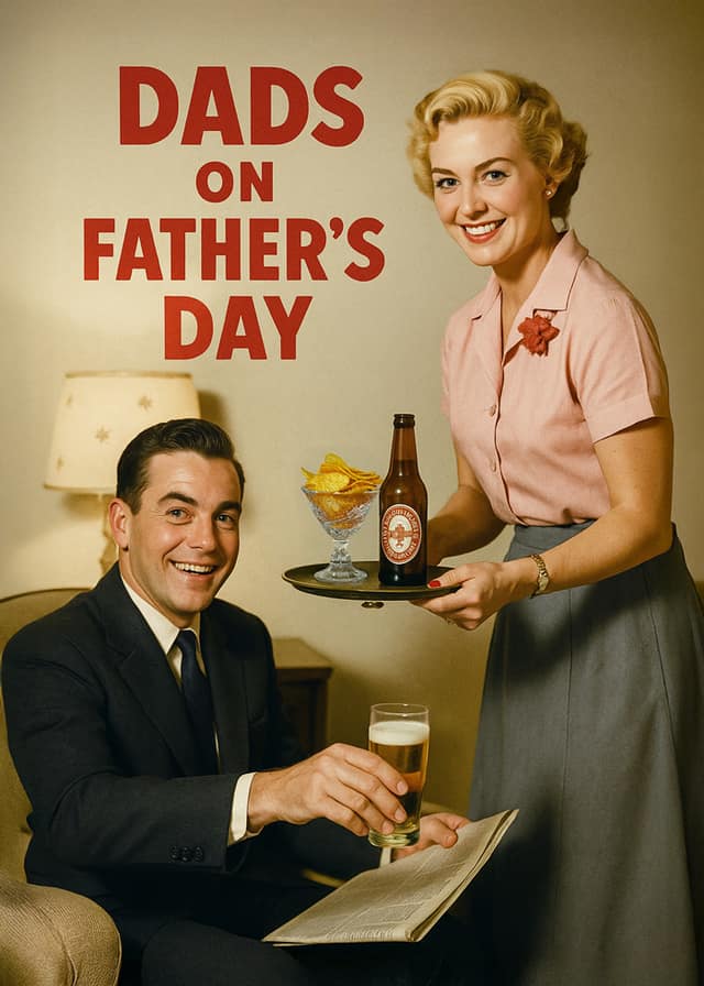 Vintage Fathers Day Toast