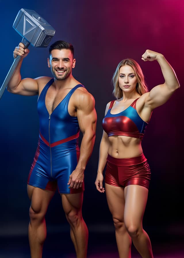 Gladiators Couple Card