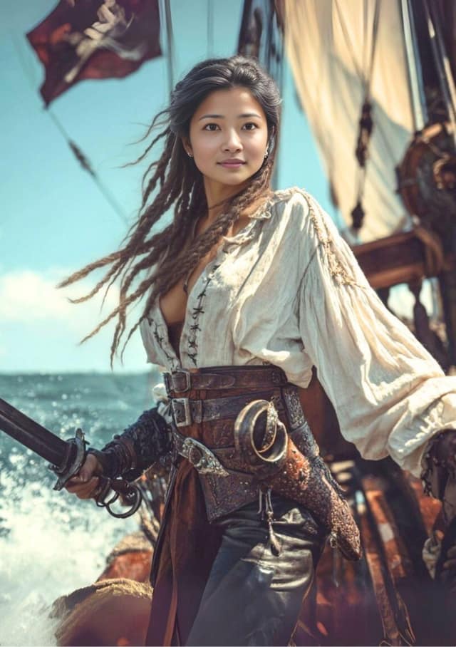 Fearless Pirate Captain