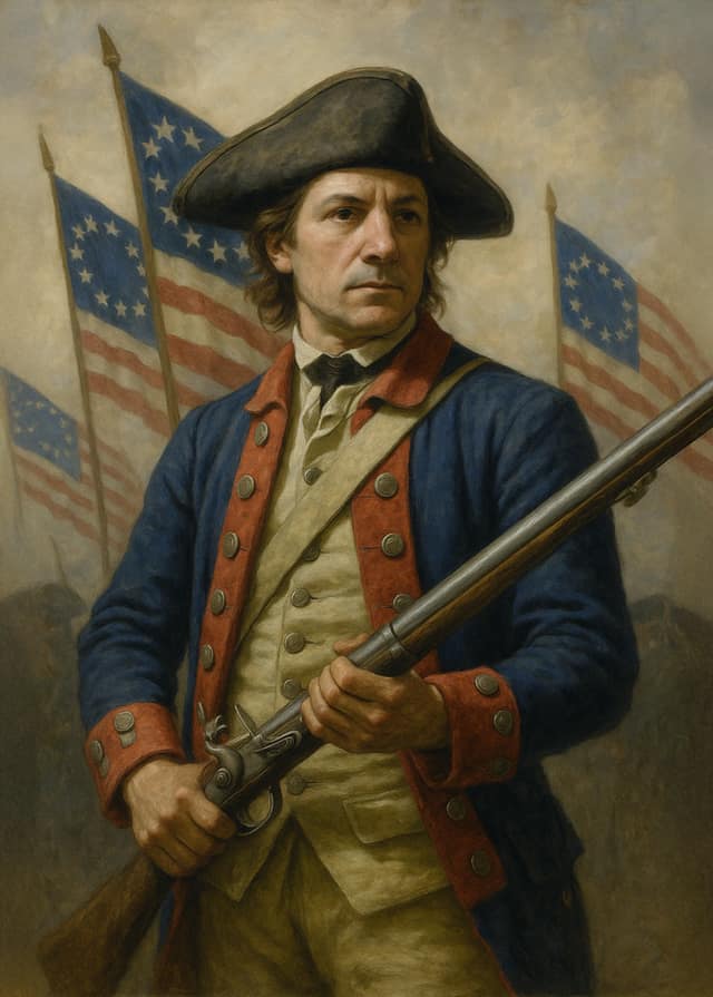 Painted Patriot Soldier