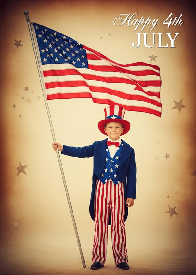 Stars and Stripes Flag Bearer