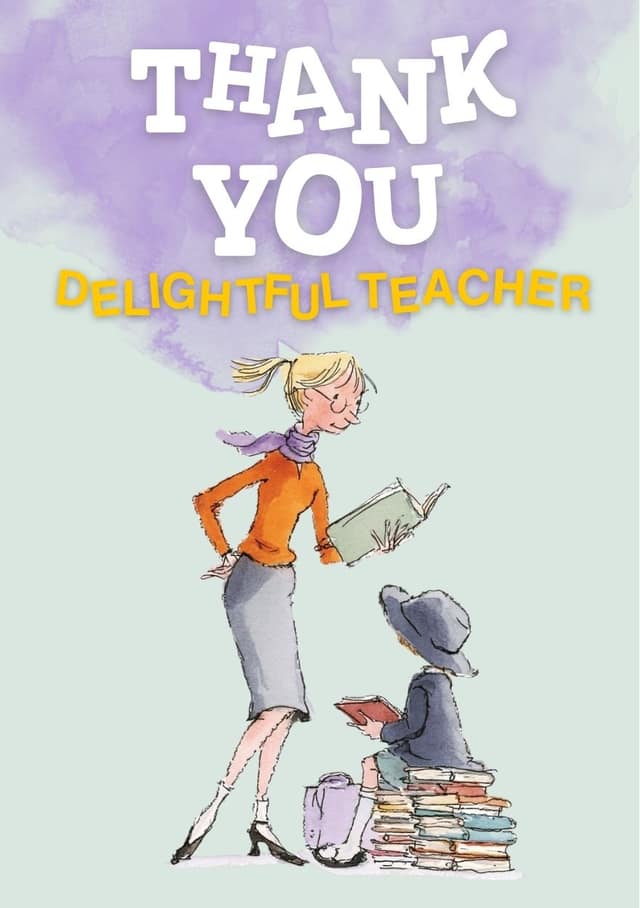 Thank You Teacher Storybook Scene