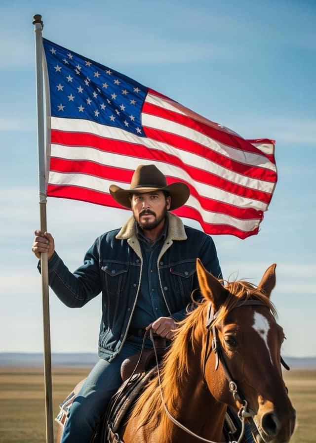 Stars And Stripes Cowboy