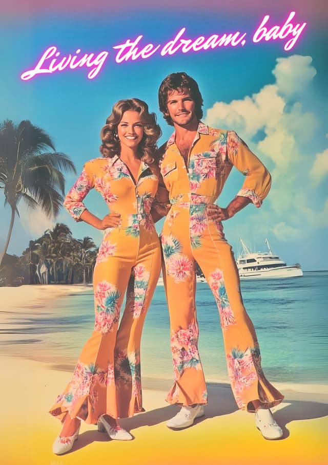 Retro Beach Glam Duo