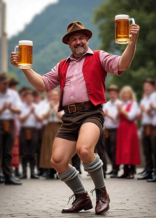 Lederhosen Birthday Card