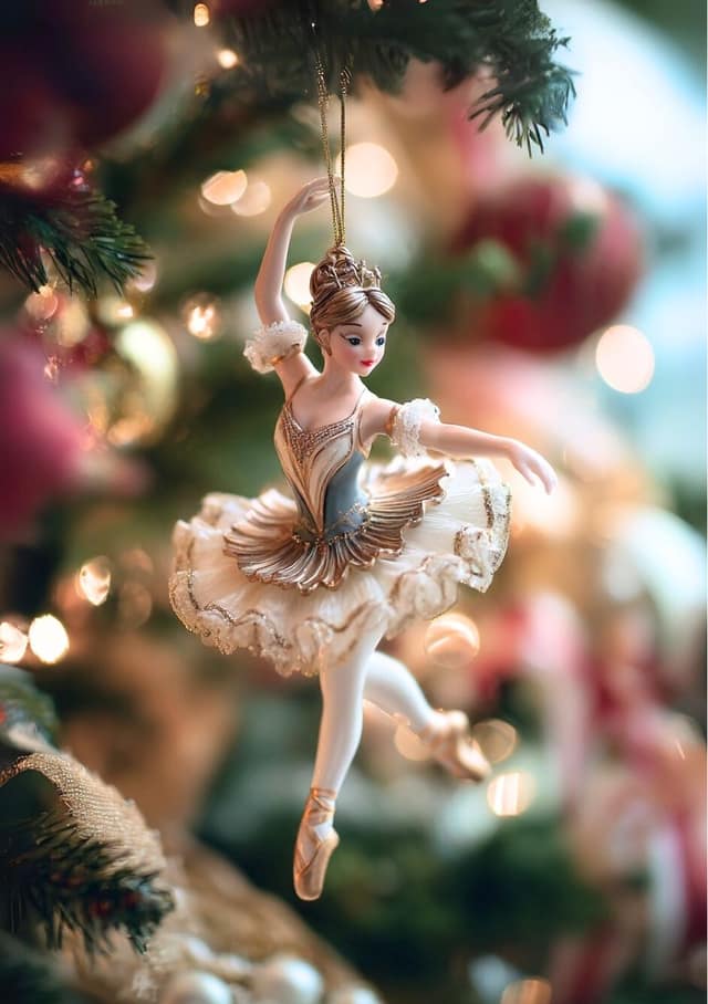 Festive Ballerina Ornament