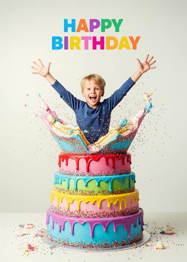 Birthday Cake Surprise Face Swap