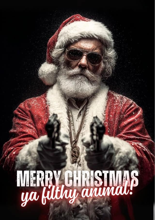 Gangster Santa Face Swap