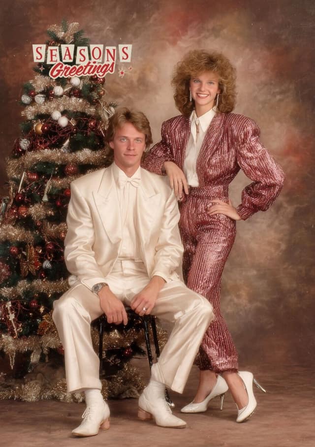 Retro Christmas Power Couple