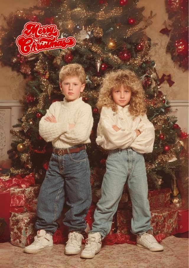 Retro Christmas Duo
