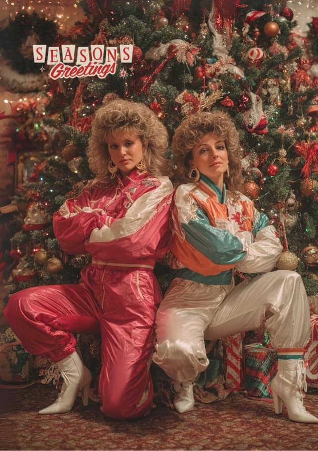 Retro Christmas Power Duo