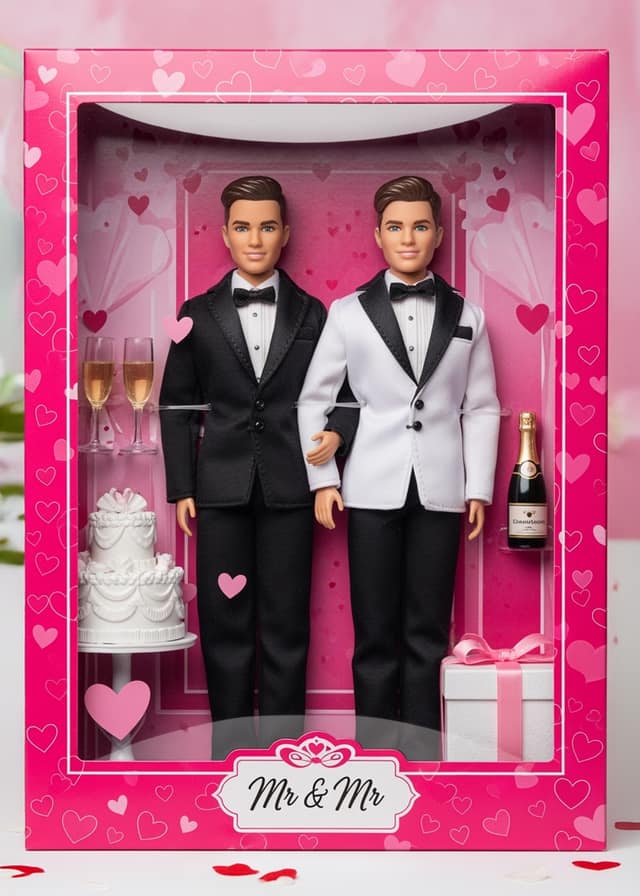 Mr And Mr Wedding Dolls