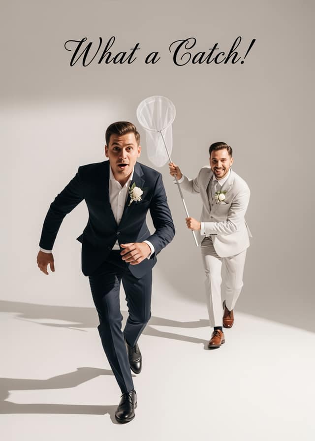 What A Catch Wedding Chase