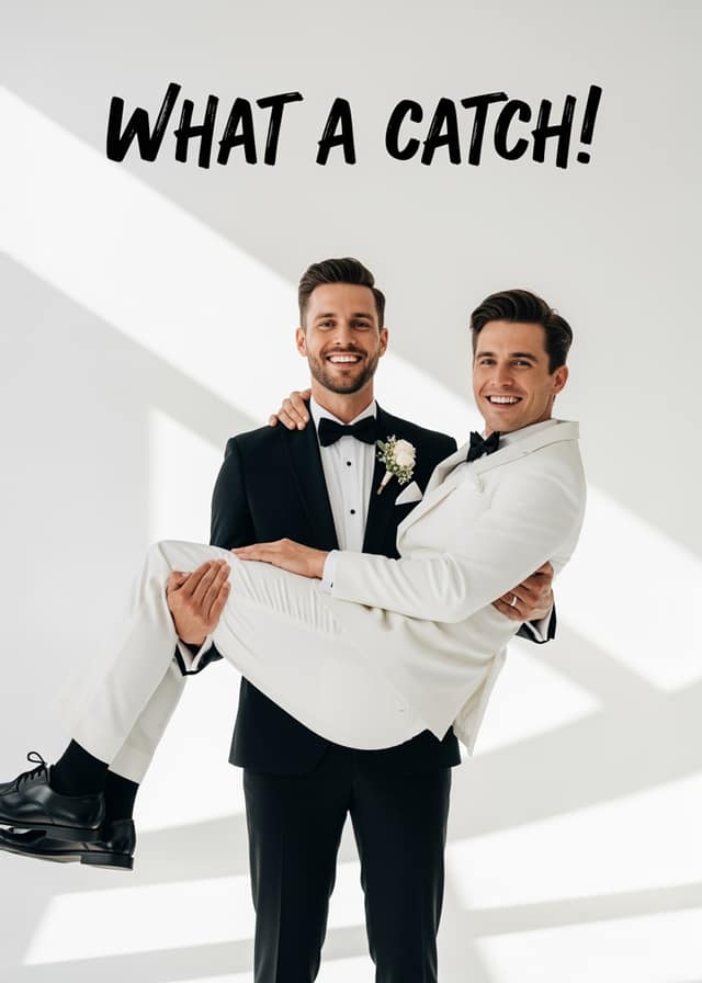 What A Catch Wedding Carry