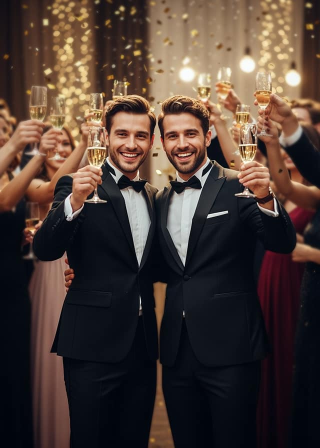 Black Tie Champagne Toast