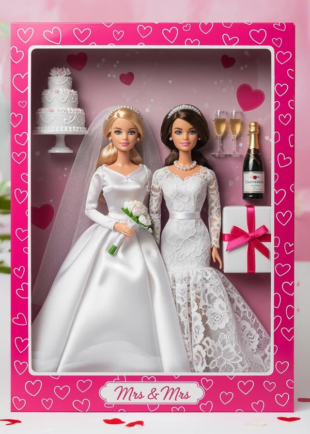 Mrs And Mrs Doll Box