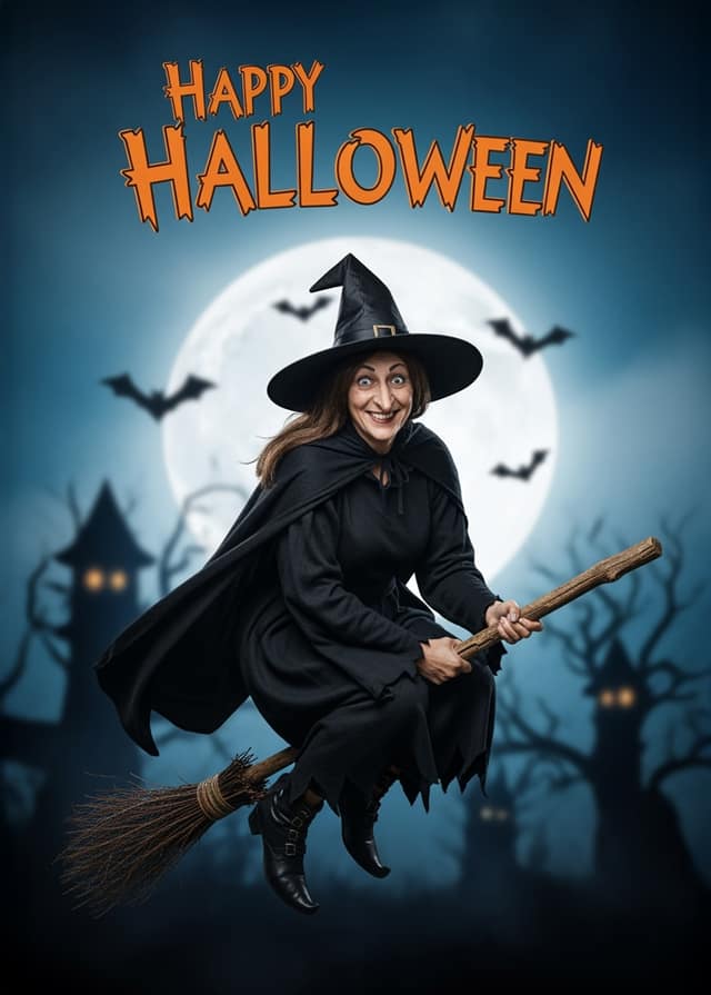 Halloween Witch Broom Ride