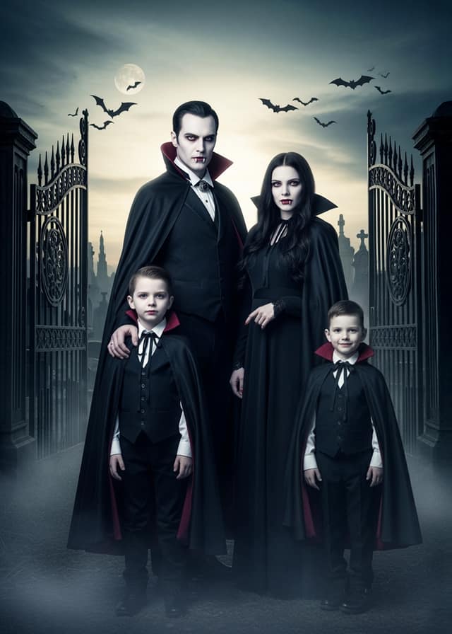 Midnight Vampire Family Portrait