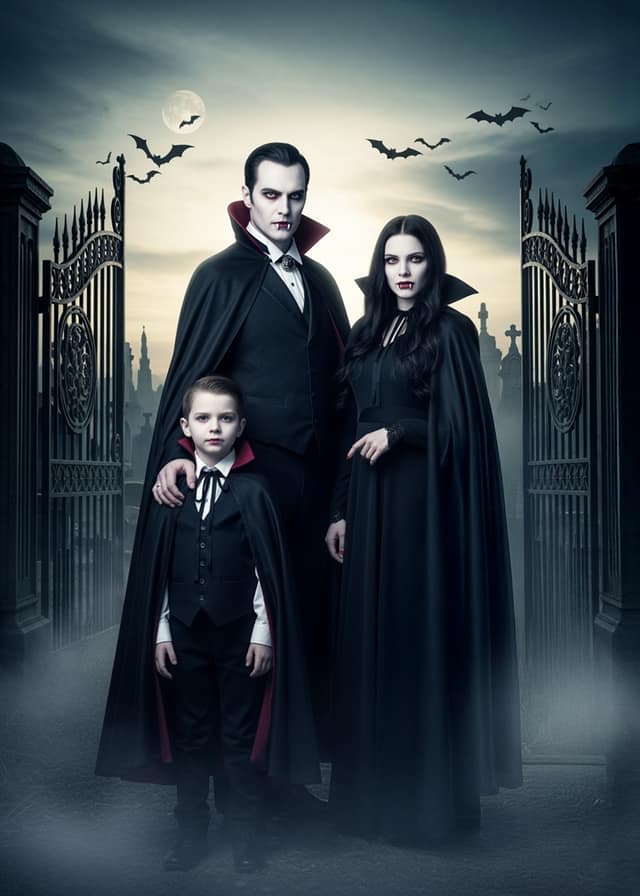Gothic Vampire Family