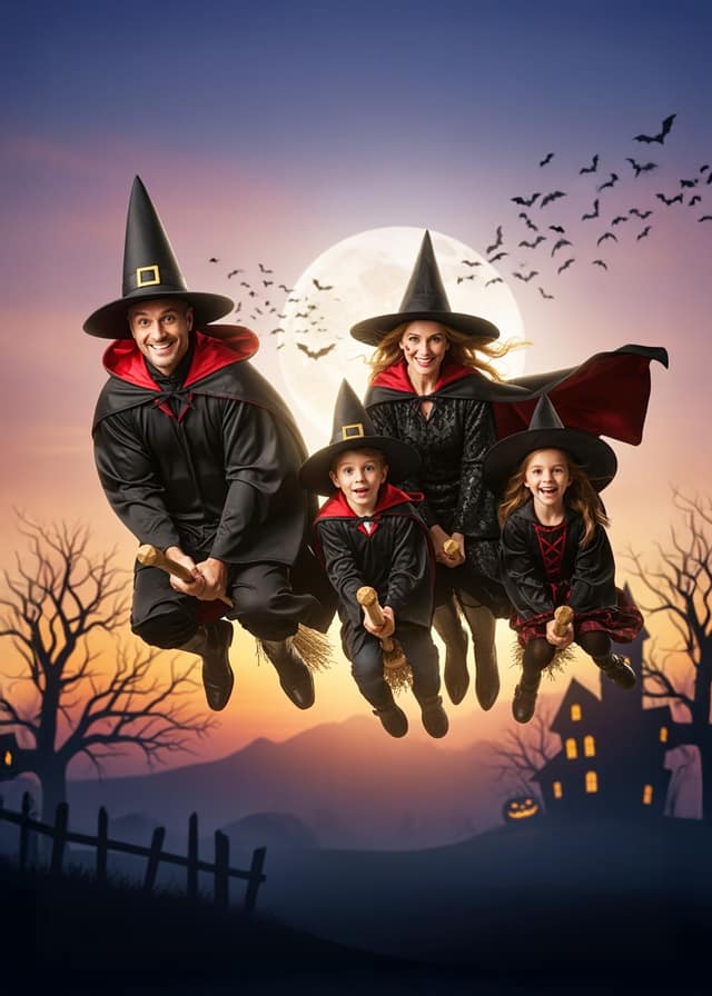 Midnight Witch Family Flight