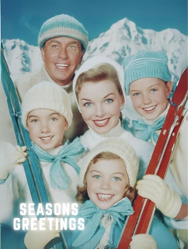 Vintage Ski Family Greetings