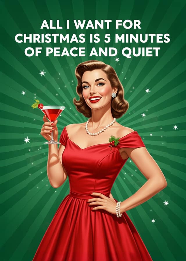 Christmas Cocktail Glam Face Swap