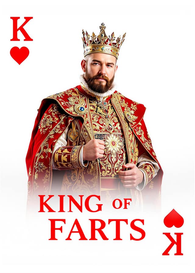 King Of Farts Birthday Card
