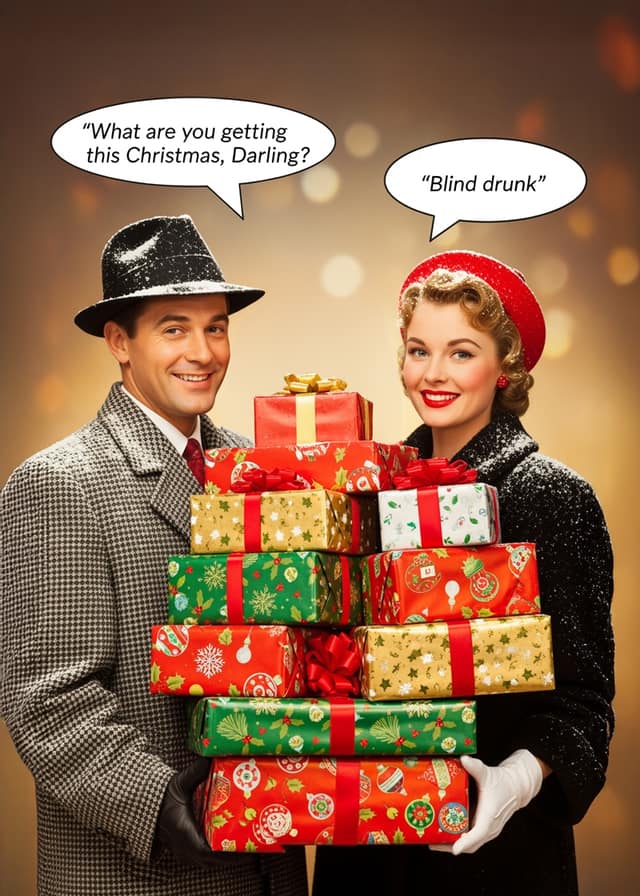 Cheeky Christmas Couple Face Swap