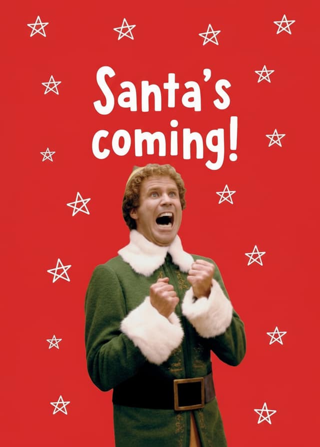 Santa's Coming Festive Elf