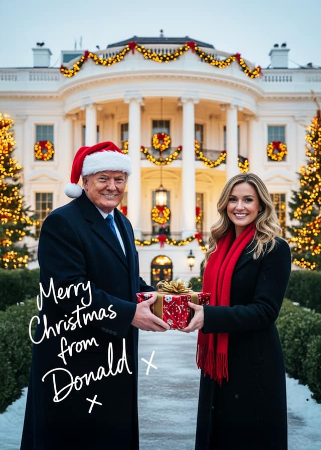Donald Trump Holiday Photo Op
