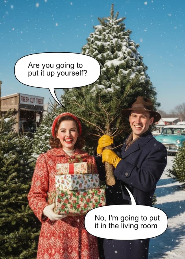 Vintage Christmas Tree Comeback