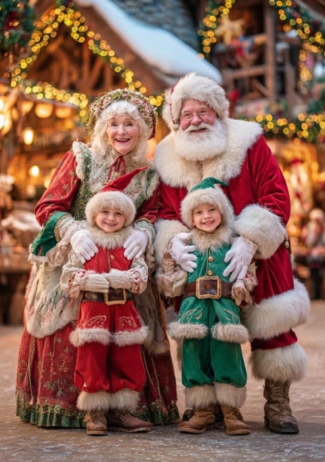Santa's Festive Family Line-Up