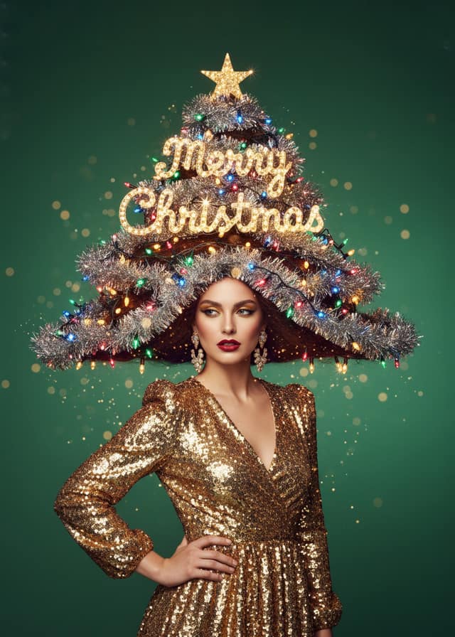 Merry Christmas Tree Glam