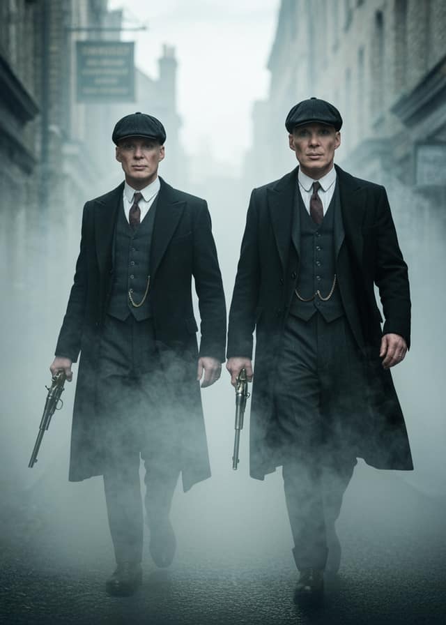 Foggy Street Gangster Duo