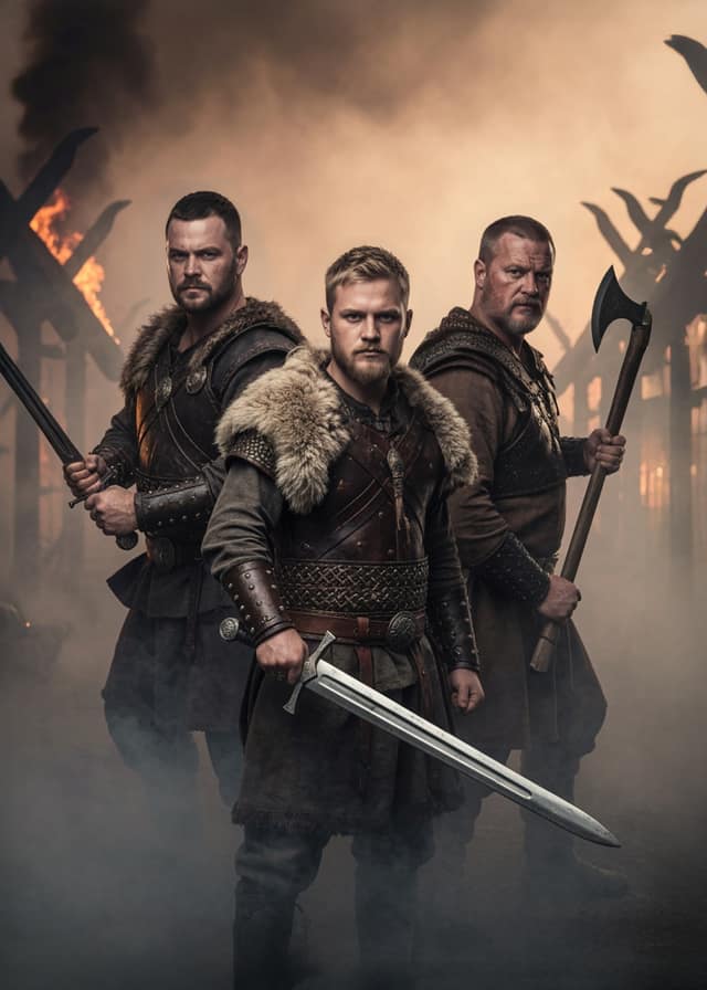 Fearsome Viking Raider Trio