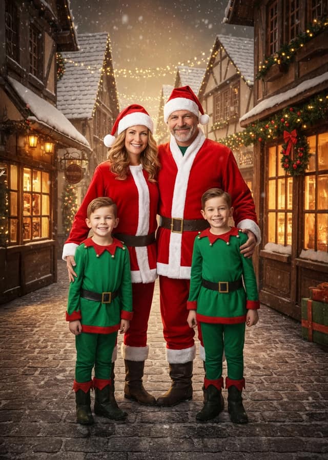 Festive Family Santa Crew