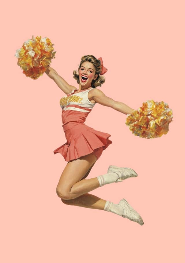 Retro Cheerleader Face Swap
