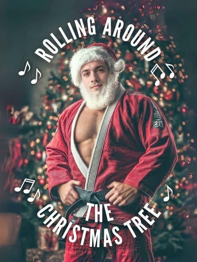 Festive Black Belt Santa