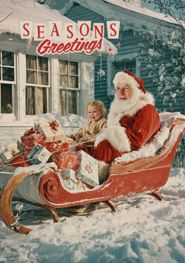 Snowy Santa Sleigh Ride